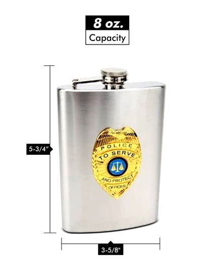 8oz (236ml) Official Police Hip Flask